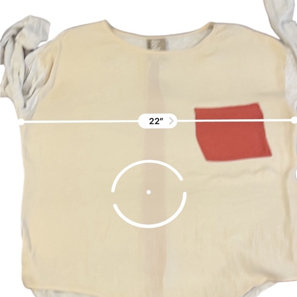 Left Coast by Dolan Color Block Pocket Long Sleeve Shirt, Size Medium - Picture 6 of 7